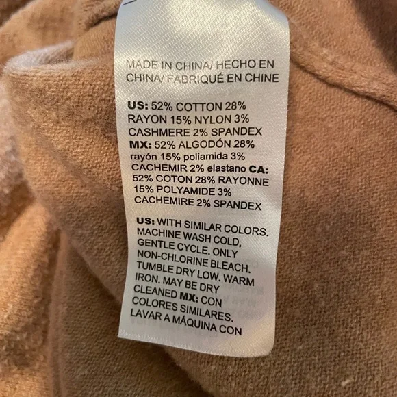 Chico's Tan Cowl Neck Sweater and Joggers. Chico’s Size 2 - Picture 7 of 7